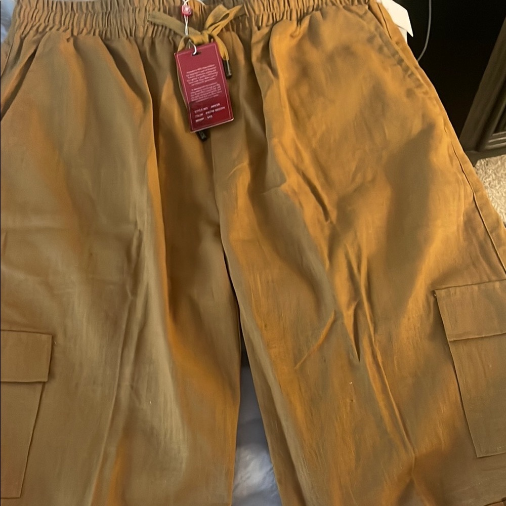 Stacy Adams Tan Cargo Shorts